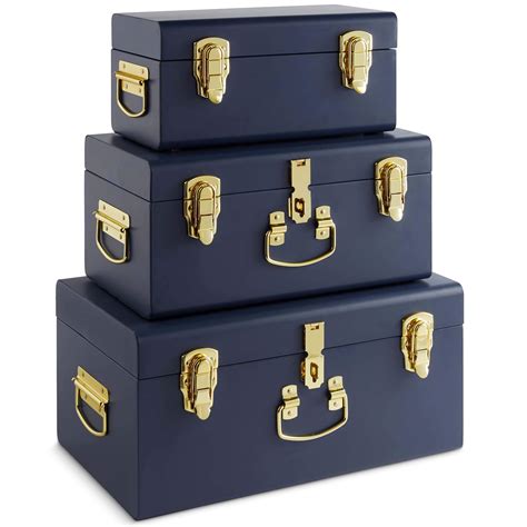 decorative metal trunk box|metal trunks and footlockers.